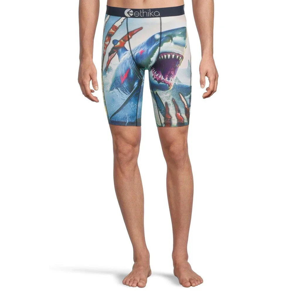 Ethika Underwear Mens Medium Multi Jaw Dropped Graphic Print Boxer Brief GBO2828